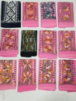 Cotton Kantha Blouse Material Wholesale Price - (12 Piece Color Design Set) - Image 4