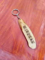 Handmade Wooden Key Ring Surname Name - Image 2