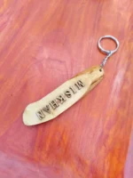 Handmade Wooden Key Ring Surname Name - Image 4