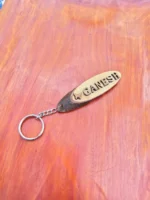 Handmade Wooden Key Ring Surname Name