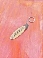 Handmade Wooden Key Ring Surname Name - Image 2