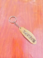Wooden Handmade Key Ring Surname Name
