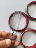 Handcrafted Tribal Print Wooden Bangles Set for Women | Ethnic Multicolor Fashion Bangles - Image 8