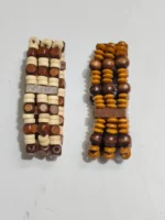 Wooden Beaded Adjustable Stretchable Bracelet Pack of 2