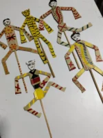 Handcrafted Palm-Leaf Soldier Doll Set – Folk Art Toys (Set of Five Dolls) - Image 2