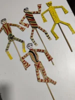 Palm Leaf Sepoy Set – Folk Art Kids and Adults Love (Set of 4 Four Dolls) - Image 3