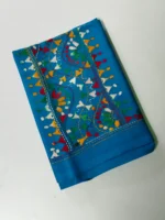 Cotton Kantha Stitch Blouse Material - Hand Embroidered - Image 3