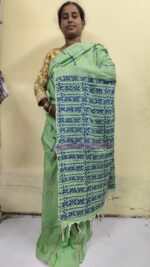 Bengal Kantha Stitch Khadi Pure Cotton Saree - For Women