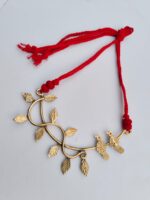 Handcrafted Dhokra Brass Necklace (Bird on a Branch) – Tribal Jewelry - Image 2