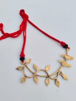 Handcrafted Dhokra Brass Necklace (Bird on a Branch) – Tribal Jewelry - Image 5