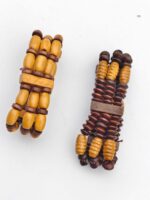 Wooden Beaded Adjustable Stretchable Bracelet Pack of 2 - Image 2