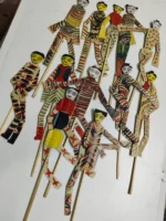 Palm Leaf Indian Puppets: Handmade Traditional Dolls, Khilona Toys - Image 3