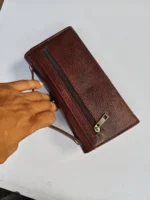 Premium Quality Genuine Leather Wallet – Brown Textured Finish - Image 4