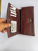 Premium Quality Genuine Leather Wallet – Brown Textured Finish - Image 6