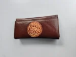 Premium Quality Brown Leather Wallet with Stylish Detailing - Image 2