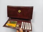 Premium Quality Brown Leather Wallet with Stylish Detailing - Image 3