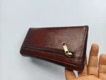 Premium Quality Brown Leather Wallet with Stylish Detailing - Image 5