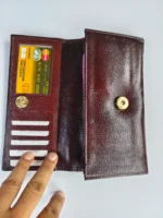 Premium Quality Brown Leather Wallet with Stylish - Image 3