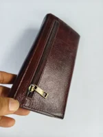 Premium Quality Brown Leather Wallet with Handicraft Stylish - Image 4
