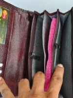 Premium Quality Brown Leather Wallet with Handicraft Stylish - Image 6