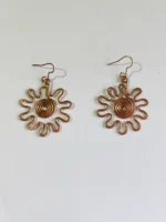 Handmade Pure Copper Earrings Spiral design for Women and Girls - Image 4