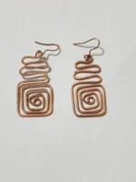 Handmade Pure Copper Earrings for Girls and women - Image 4