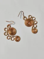 Handmade Pure Copper Earrings for Women and Girls - Image 3