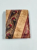 Shantiniketan Batik Design Leather Wallet - Image 2