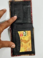 Shantiniketan Batik Design Leather Wallet - Image 3