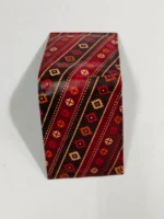 Shantiniketan Batik Leather Wallet – Ethnic Geometric Elegance - Image 4