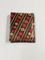Shantiniketan Batik Design Leather Wallet – Ethnic Geometric Pattern