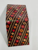 Shantiniketan Batik Design Leather Wallet – Ethnic Geometric Pattern - Image 3