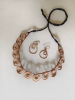Copper Women’s Jewelry Set – Handmade Necklace & Earrings - Image 5