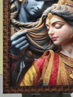 Shiva–Parvati Divine Wall Photo Frame – Decorative Spiritual Wall Art - Image 4