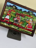 Traditional Tribal Village Life Wall Photo Frame – Handcrafted Folk Art Wall Décor - Image 2