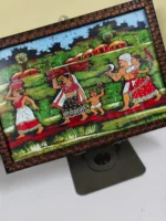 Traditional Tribal Village Life Wall Photo Frame – Handcrafted Folk Art Wall Décor - Image 3
