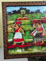 Traditional Tribal Village Life Wall Photo Frame – Handcrafted Folk Art Wall Décor - Image 5