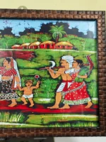 Traditional Tribal Village Life Wall Photo Frame – Handcrafted Folk Art Wall Décor - Image 6