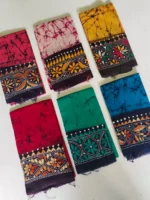 Cotton Kantha Stitch Hand Batik Blouse Material – Combo - Image 3