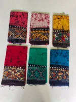 Cotton Kantha Stitch Hand Batik Blouse Material – Combo - Image 4
