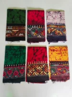 Pure 100% Cotton Kantha Stitch Hand Batik Blouse Material – Combo