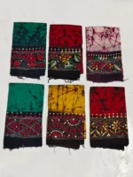 Kantha Stitch Hand Batik Blouse Material – Combo Pure 100% Cotton - Image 4