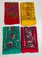 Cotton Kantha Stitch Blouse Piece Wholesale Price (Variation color-4 pieces)