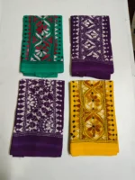 Cotton Kantha Stitch Blouse Piece (4Piece Color Design Set) - Image 4