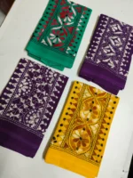 Cotton Kantha Stitch Blouse Piece (4Piece Color Design Set) - Image 2