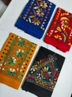 Cotton Kantha Stitch Blouse Piece (4 pieces) - Image 2