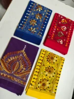 Cotton Katha Blouse Dress Material (4Piece Color Design Set) - Image 2
