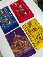 Cotton Katha Blouse Dress Material (4Piece Color Design Set) - Image 3