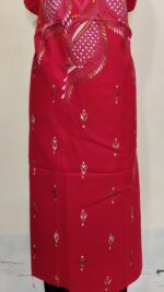 Pure Cotton Men’s Kurta – Unstitched Fabric with Kantha Stitchwork & Embroidery - Image 5