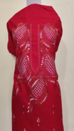 Pure Cotton Men’s Kurta – Unstitched Fabric with Kantha Stitchwork & Embroidery - Image 4